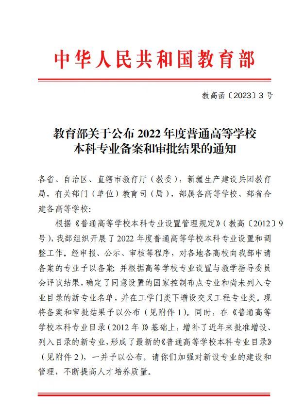 2023 20 23 兰州 信息 科技学院 科技 学院 新增 增人 人工智能 人工 智能 制药 工程 本科专业 本科 专业